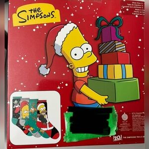 2/50$Simpsons Christmas socks